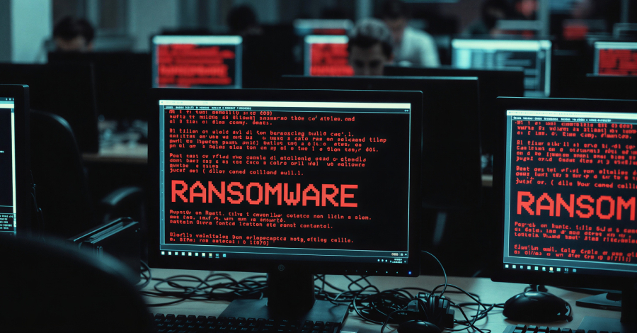 Russian ransomware attack visualization